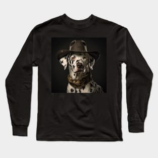 Cowboy Dog - Dalmatian Long Sleeve T-Shirt